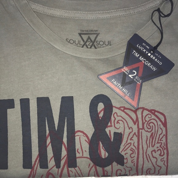 NWT LUCKY BRAND TIM A FAITH 2017 WORLD TOUR SHIRT - Picture 4 of 4